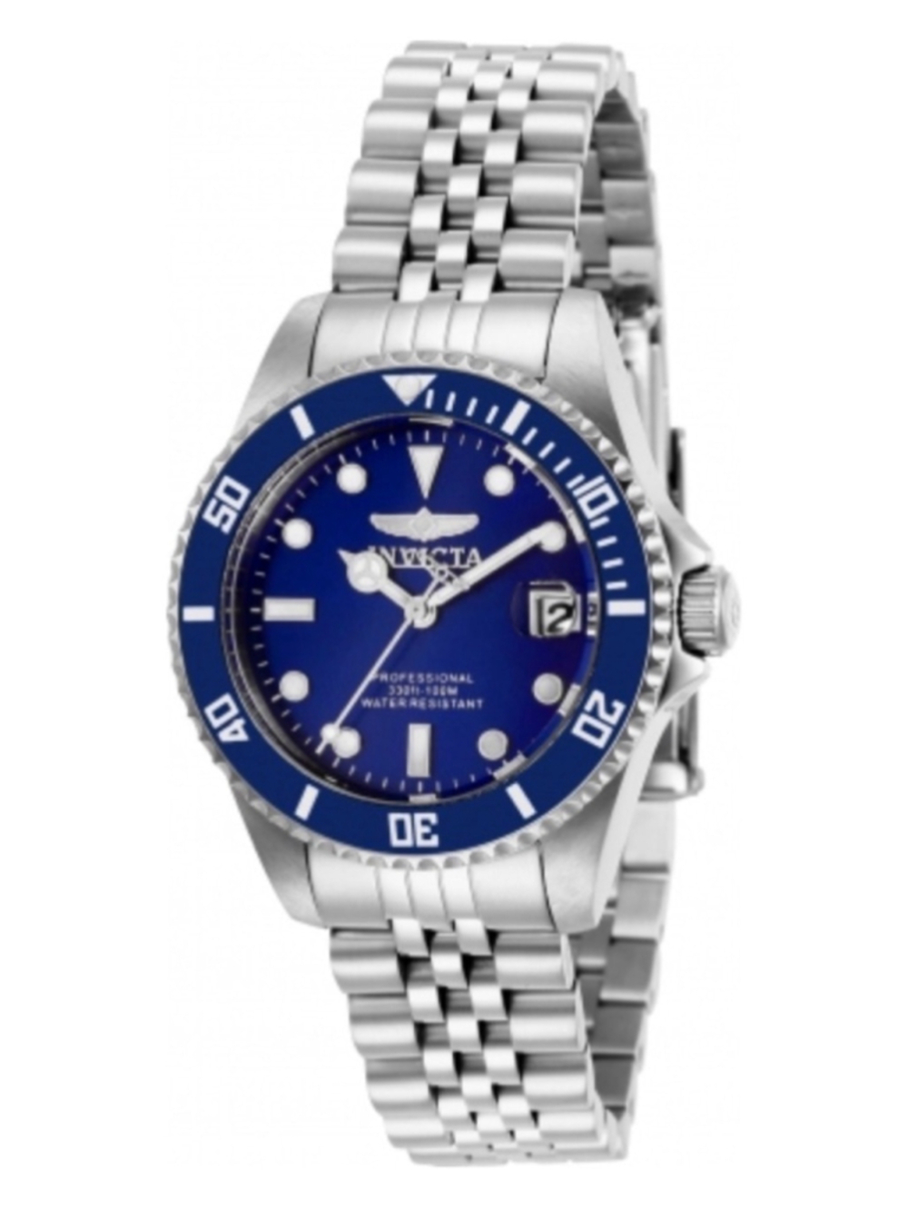 Invicta Pro Diver Lady Stainless Steel Watch Blue Dial Waterproof NWT - Picture 5 of 8